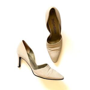 Yves Saint Laurent Vintage Silk Pumps